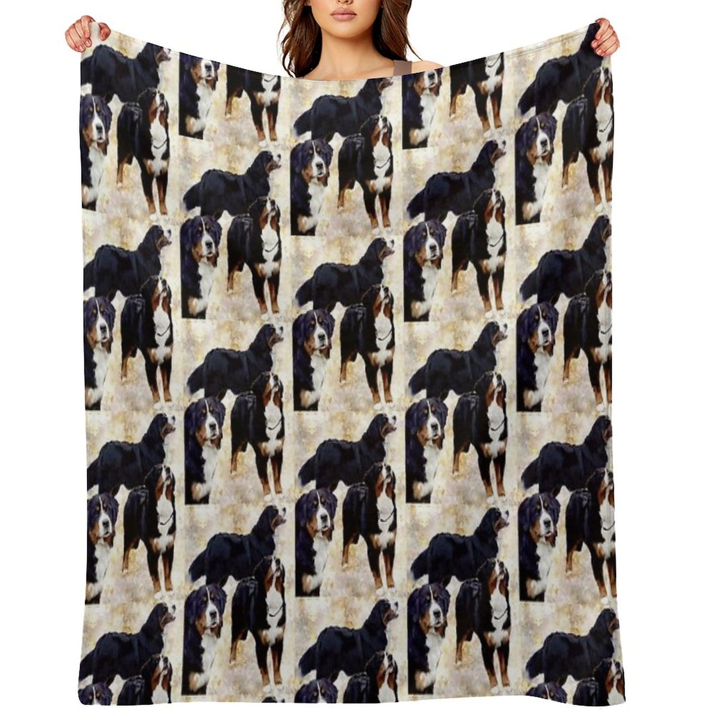 Bernese Mountain Dog Throw Blanket