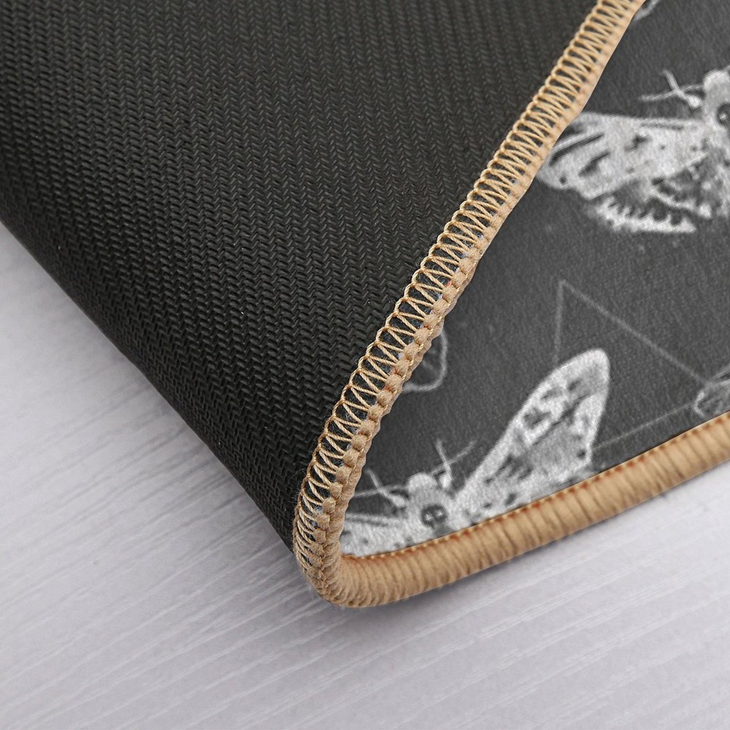 Geometric Moths - Inverted  Easy To Clean Bath Mat