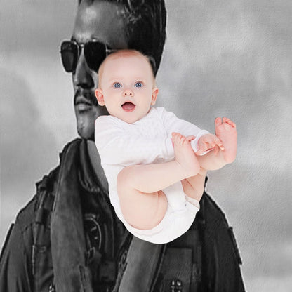 Miles B&W Throw Blanket