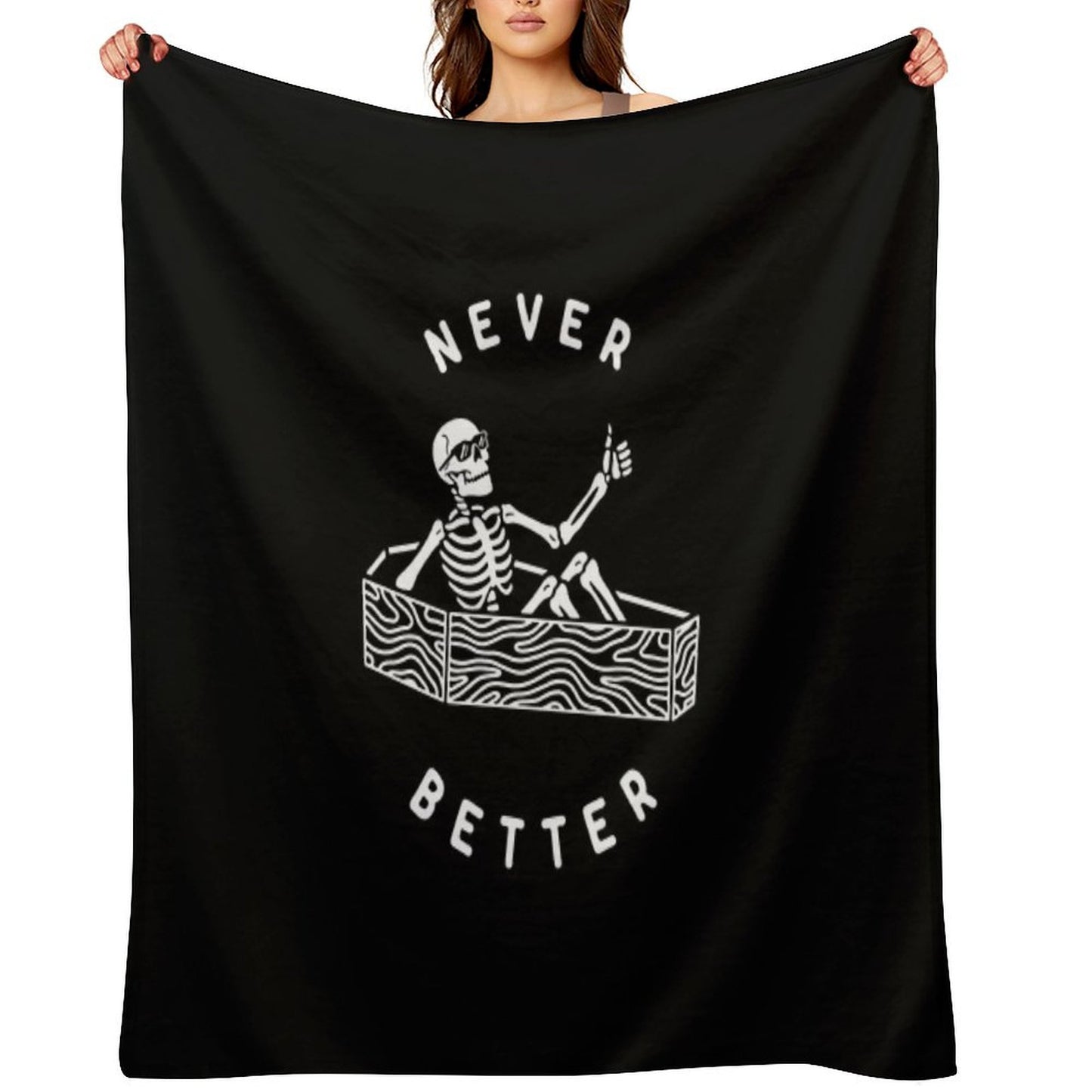 Never Better Throw Blanket