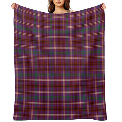 MCCALL (MacColl, McColl) Tartan ✧ Scottish Highland Clan & Family Name Tartan Throw Blanket