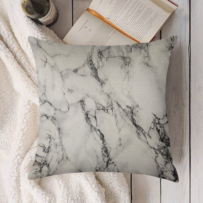 Marble Linen Throw Pillow Cover