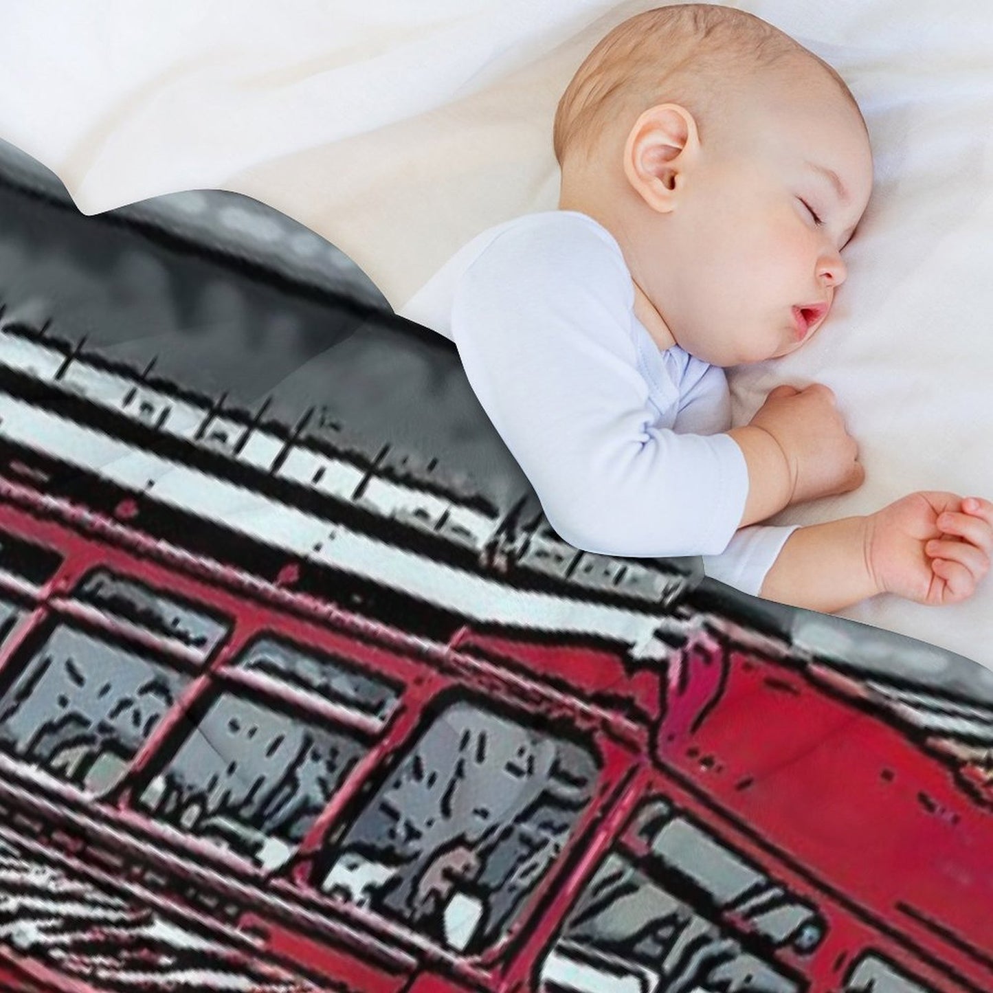 London Bus And Cab Throw Blanket