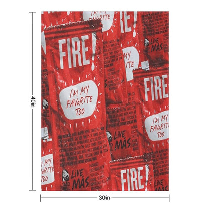 Taco Bell Fire Blanket Throw Blanket