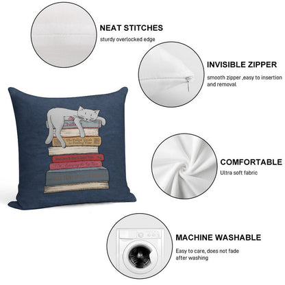 How to Chill Like A Cat Soft Multiple Sizes Throw Pillow