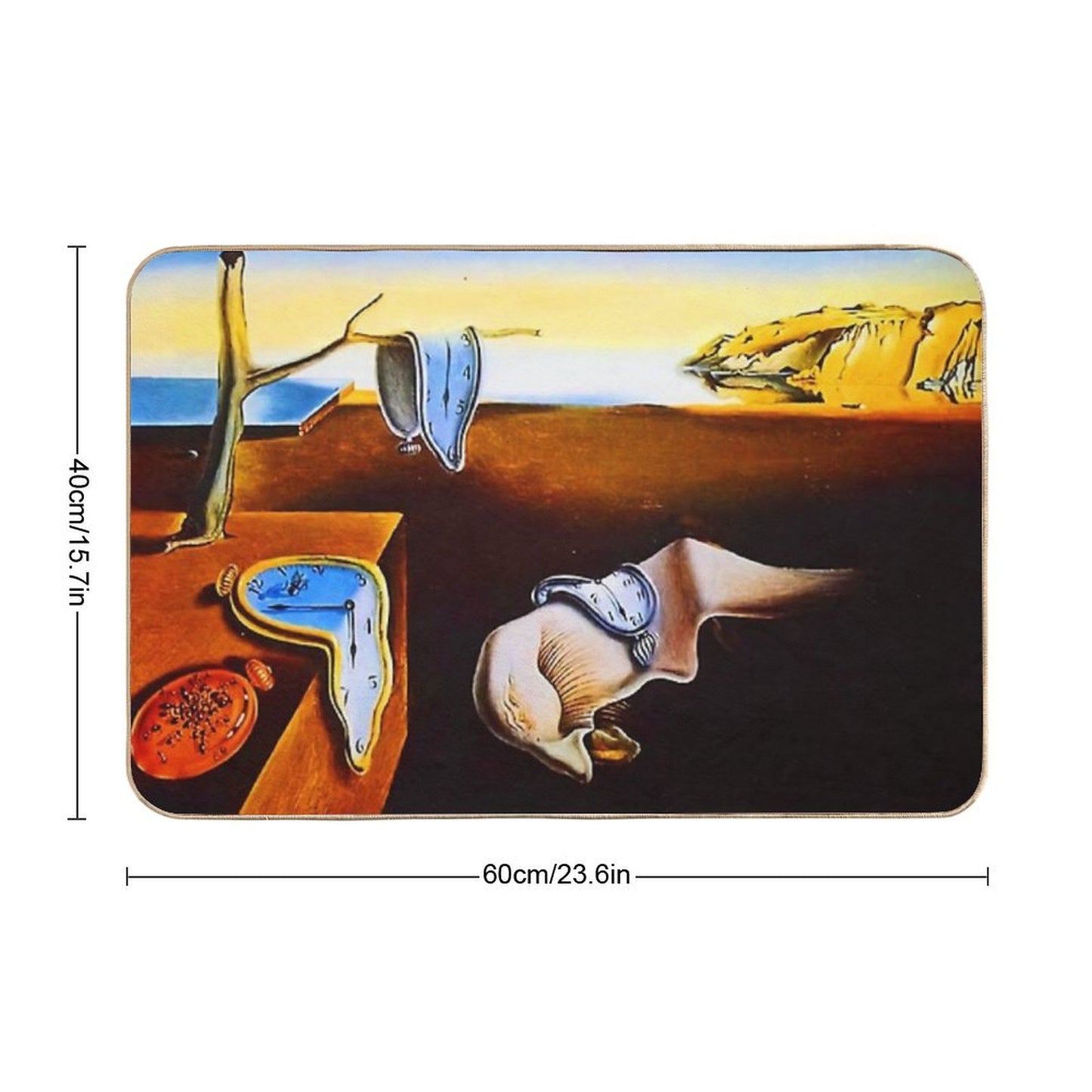 Retro Memory Salvador Dali Bath Mat