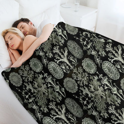 Natural History Lichen Throw Blanket