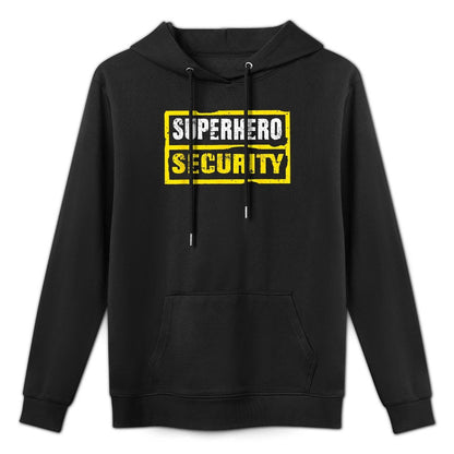 Halloween Adult Costume Superhero Security Dad Mom Relaxed Fit Hoodie