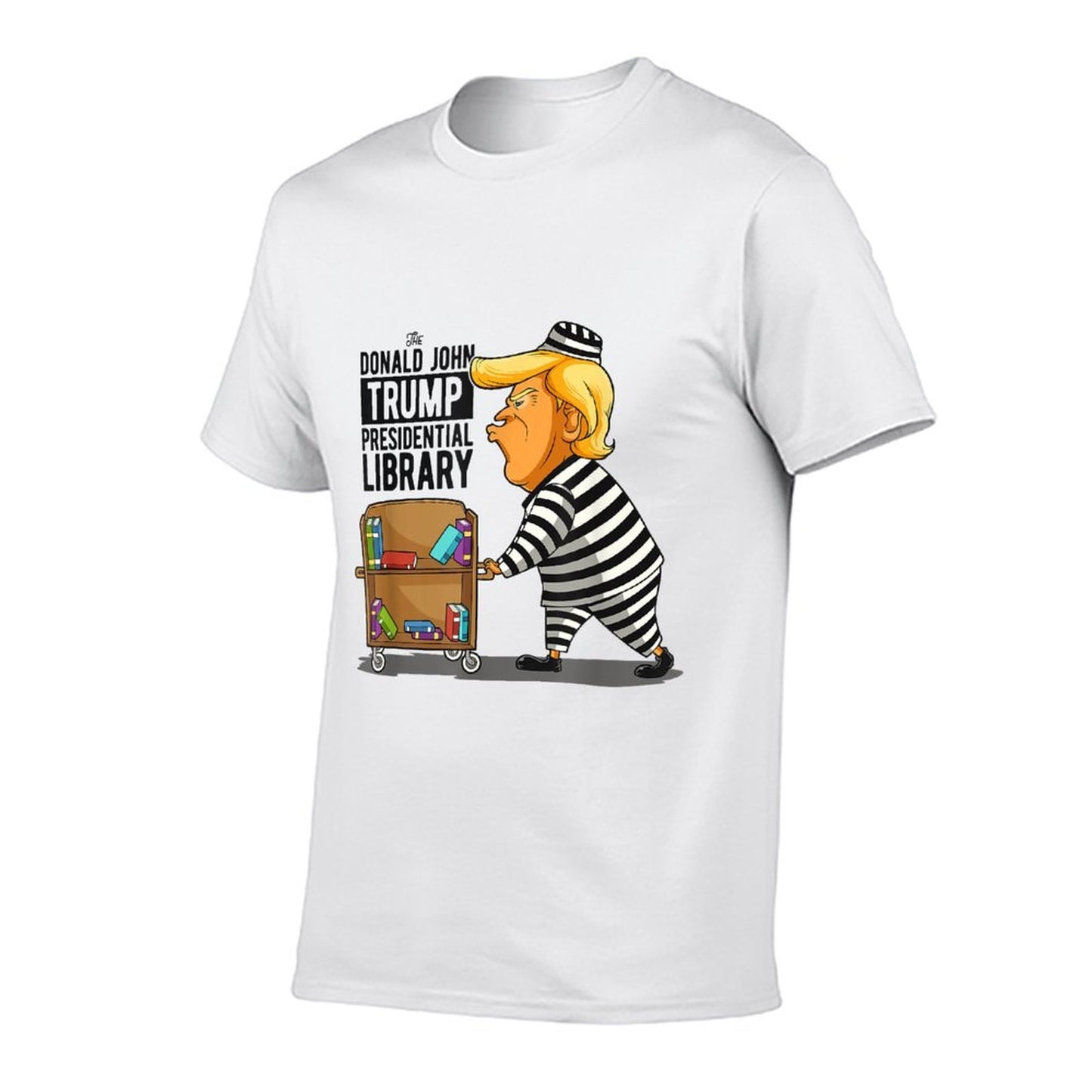 Anti-Trump Library Funny Grey Classic Fit, Crew Neck, - Impeach Trump Apparel  Classic T-Shirt
