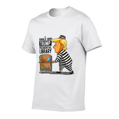 Anti-Trump Library Funny Grey Classic Fit, Crew Neck, - Impeach Trump Apparel  Classic T-Shirt