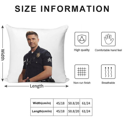 Tim Bradford Soft Shrink-Resistant Throw Pillow