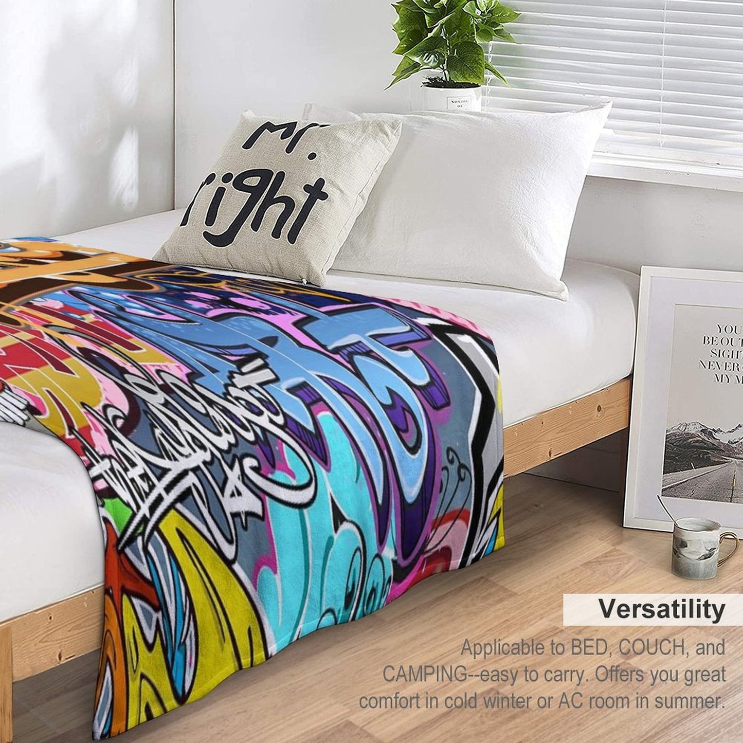 Graffiti Throw Blanket