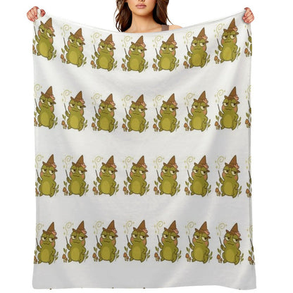 Twigs Frog Throw Blanket