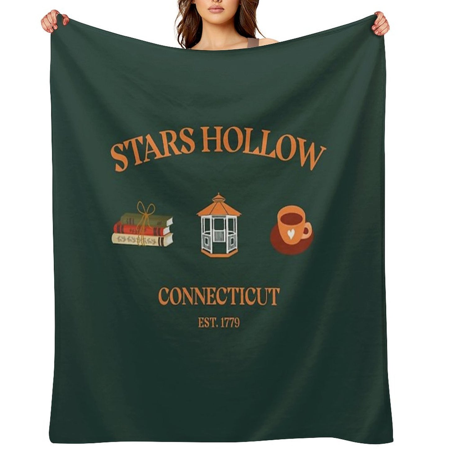Stars Hollow Connecticut Throw Blanket