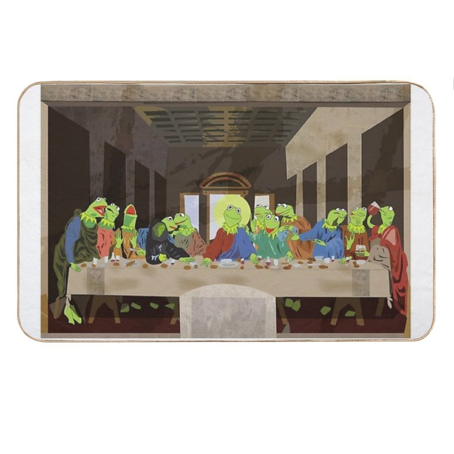 Kermit's Last Supper Bath Mat
