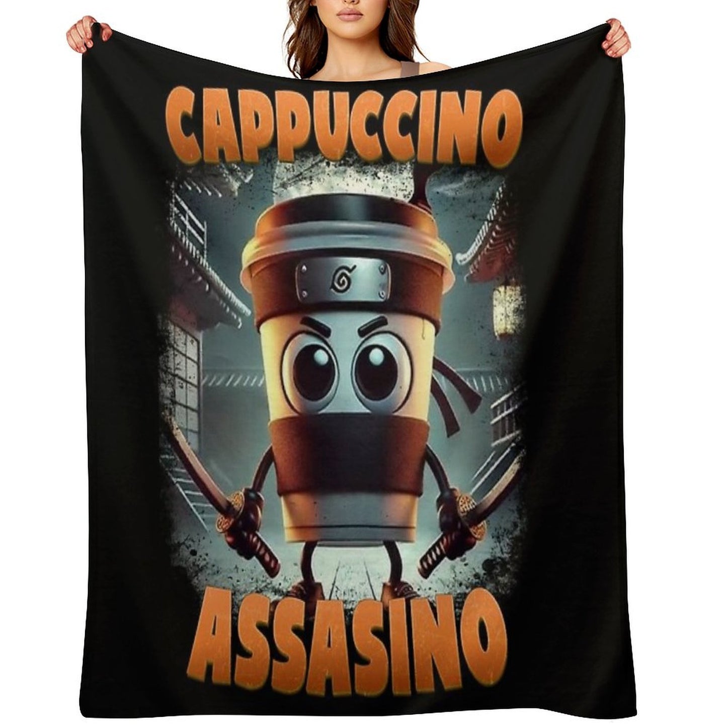 Cappuccino Assassino Throw Blanket