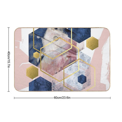 Abstract Geo Bath Mat