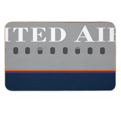 Plane Tees - United Airlines (Battleship Gray)  Pet-Safe Bath Mat
