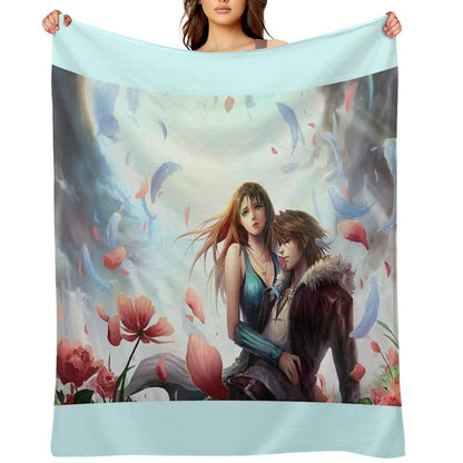 Squall Leonhart & Rinoa Heartilly Throw Blanket