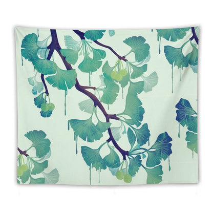 O Ginkgo (in Green) Tapestry