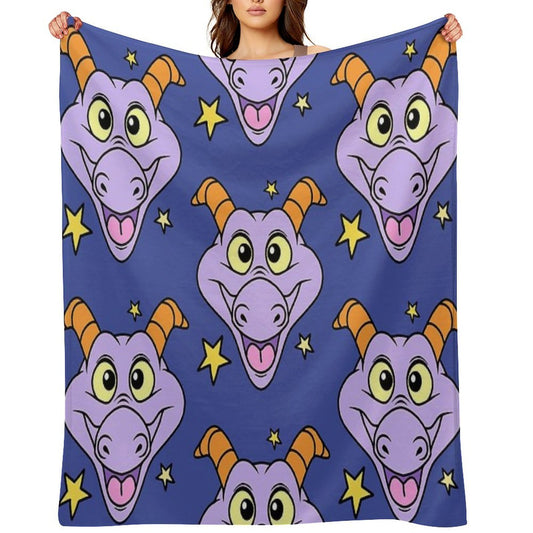 Figment with Stars Throw Blanket