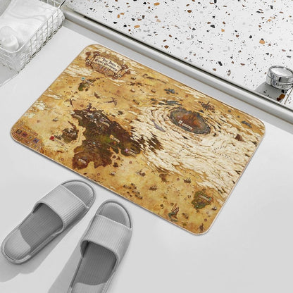 FFXIV New Updated World Map Hydaelyn Eorzea Bath Mat