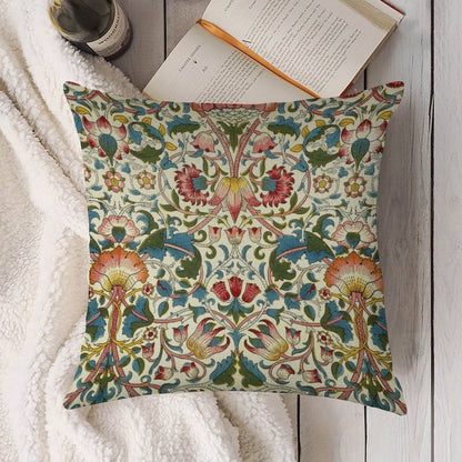 William Morris Lodden Linen Throw Pillow Cover