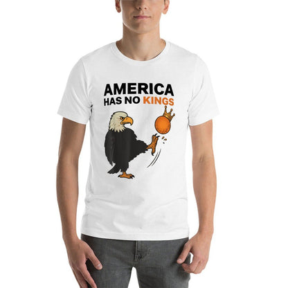 Nope, America Has No Kings Bald Eagle 4th Of July Resistance  Lightweight T-Shirt