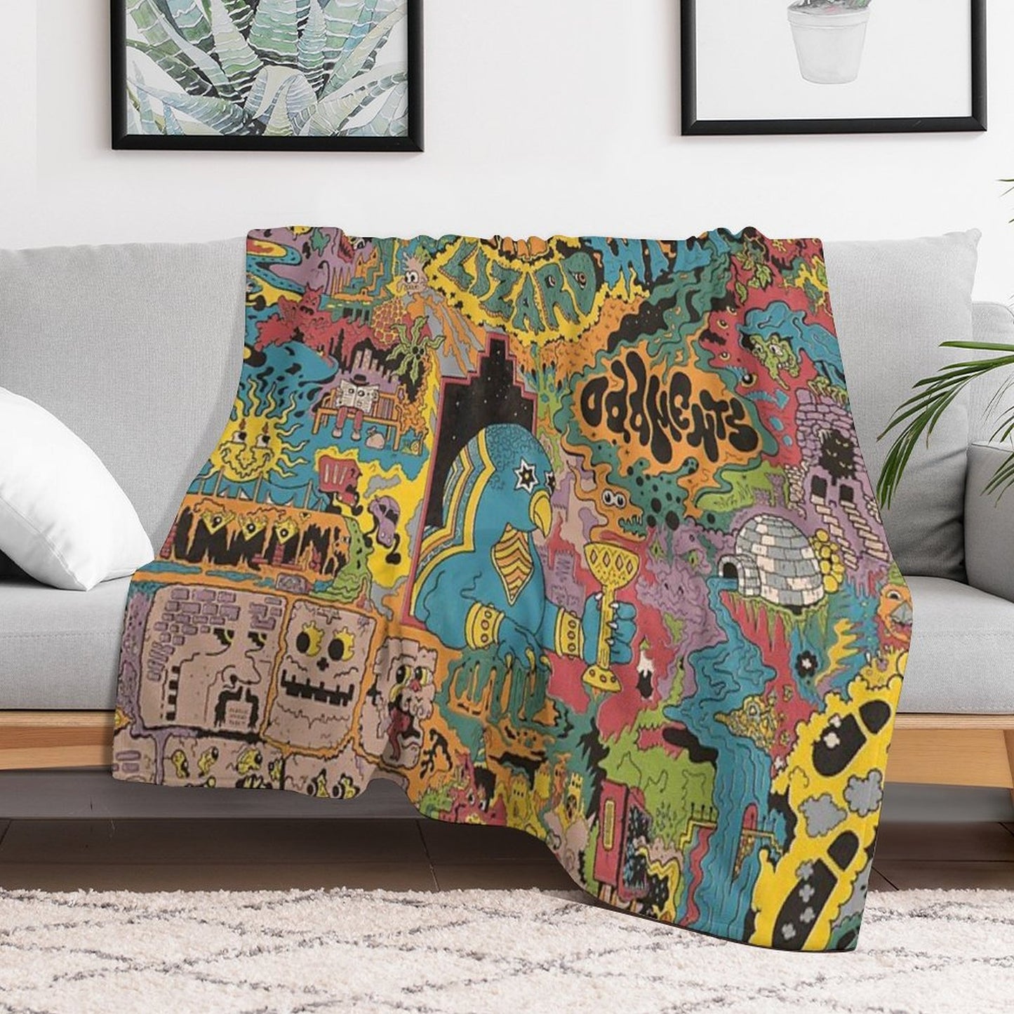 The Oddments King Gizzard Throw Blanket