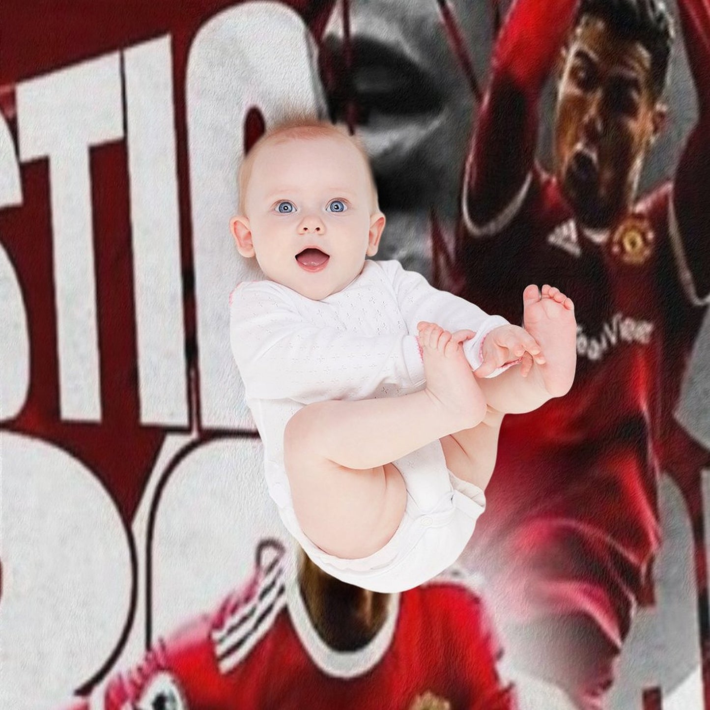 Cristiano Ronaldo Illustration Throw Blanket