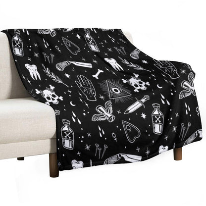 A Few Macabre Things Throw Blanket