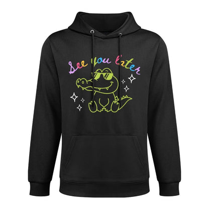 See You Later Teacher Summer Alligator Last Day Of School Adjustable Hood Hoodie