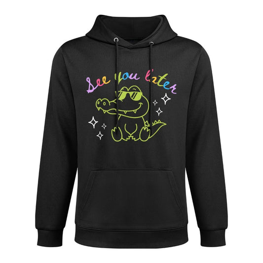 See You Later Teacher Summer Alligator Last Day Of School Adjustable Hood Hoodie