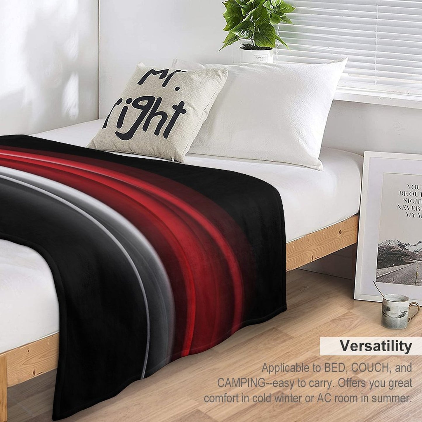 Red And White Throw Blanket