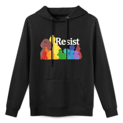 Save P.B.S Resist Rainbow Character Graphic Customizable Surface Hoodie