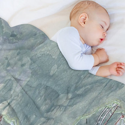 Sunday River Resort Trail Map Throw Blanket