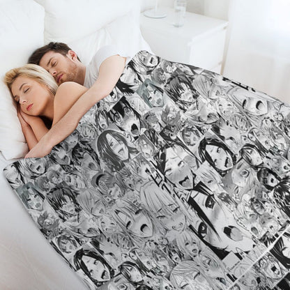Aygo Hentai Anime Face Throw Blanket