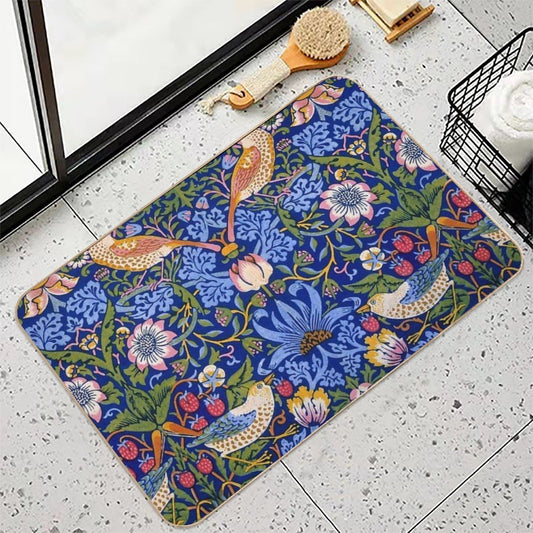 William Morris The Strawberry Thief 1.  Eco-Friendly Bath Mat