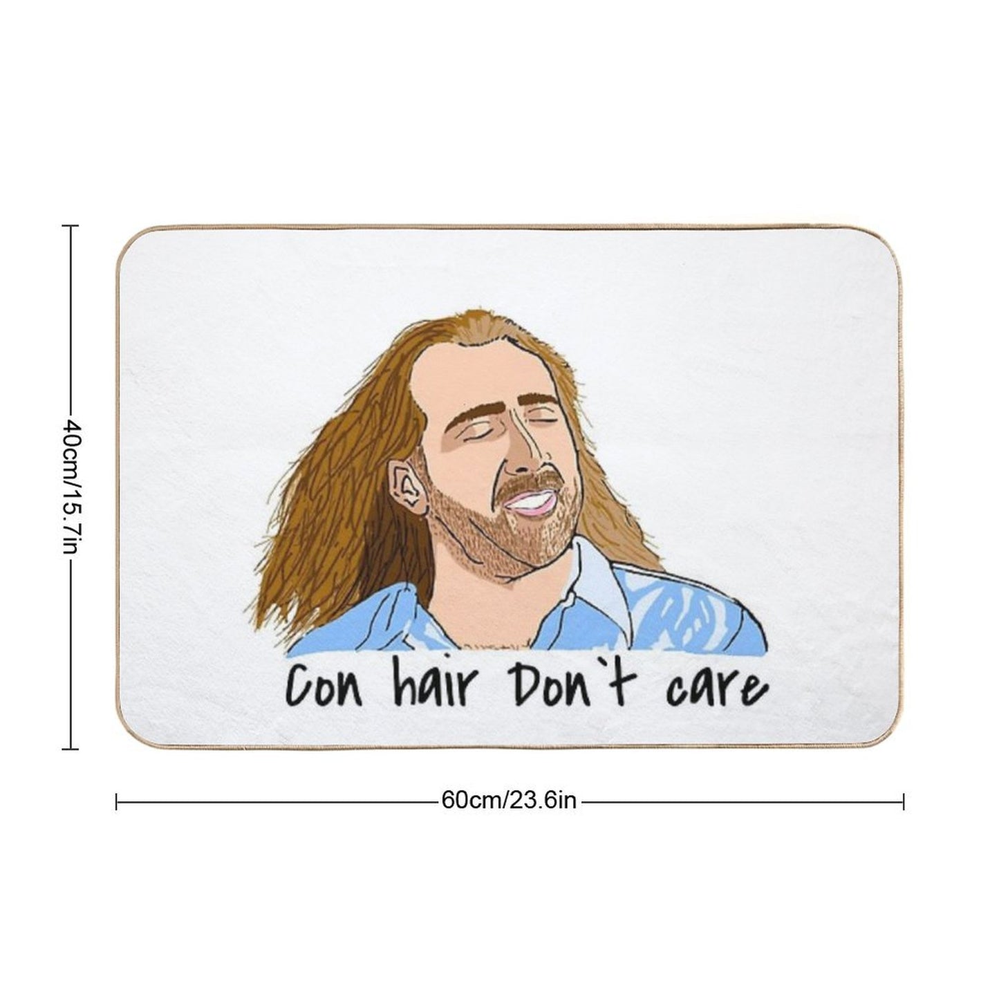 Nic Cage Con Air Hair Bath Mat