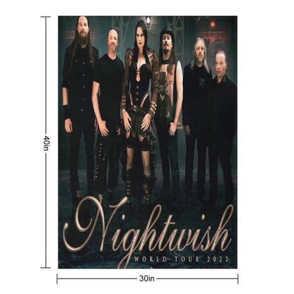 Nightwish 2 Loerrcok Human Nature World Tour 2022 Throw Blanket