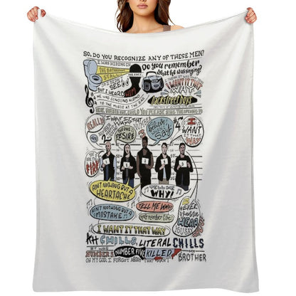 I Want It That Way B99 (Colorized) Throw Blanket