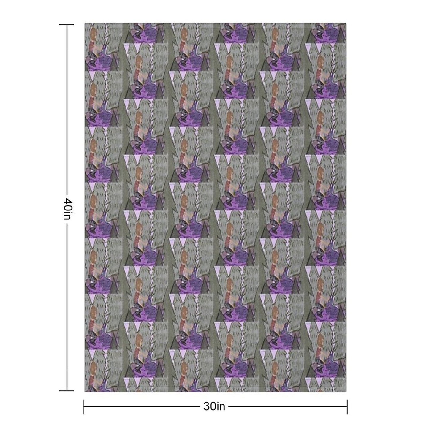 Sigrid And The Wolverine Throw Blanket