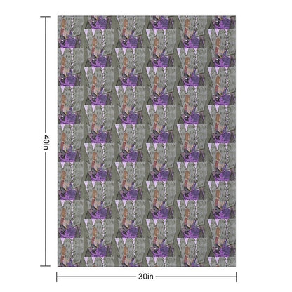 Sigrid And The Wolverine Throw Blanket