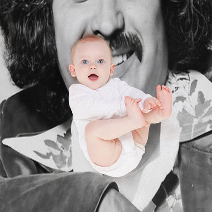 Freddy Fender BW Throw Blanket