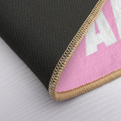 Kiss My Airs Sneaker Head Hype Pink & White Bath Mat
