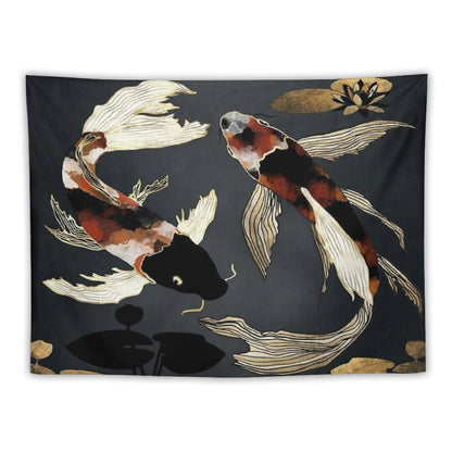 Metallic Koi IV Tapestry