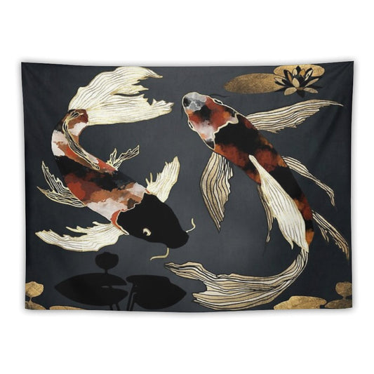 Metallic Koi IV Tapestry