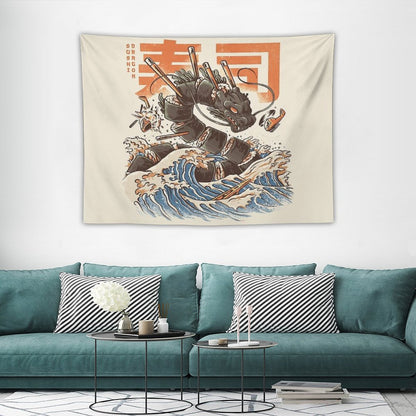 Great Sushi Dragon Tapestry