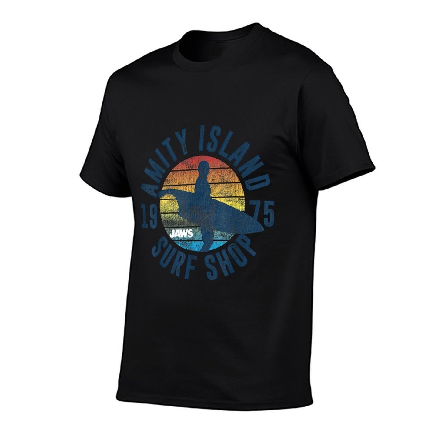 Jaws Amity Island Surf Board  Tagless Design T-Shirt