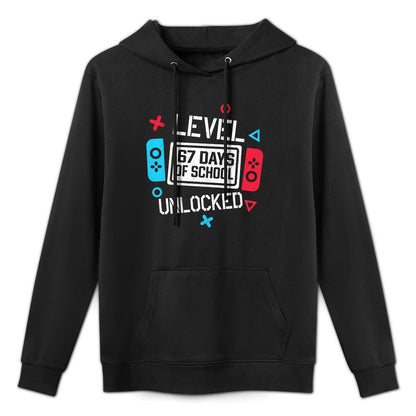 Level 67 Days of School Unlocked Gamer Video Funny 67 Meme Premium Tri-Blend Relaxed Fit Hoodie